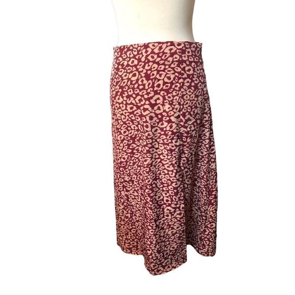 SHEIN Vacay animal print cheetah  Print Split Thigh Skirt - Picture 6 of 12